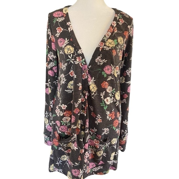 Agnes & Dora™ Essential Cardigan Pop of Pink Size S (4/6) Lightweight Floral - Picture 3 of 13